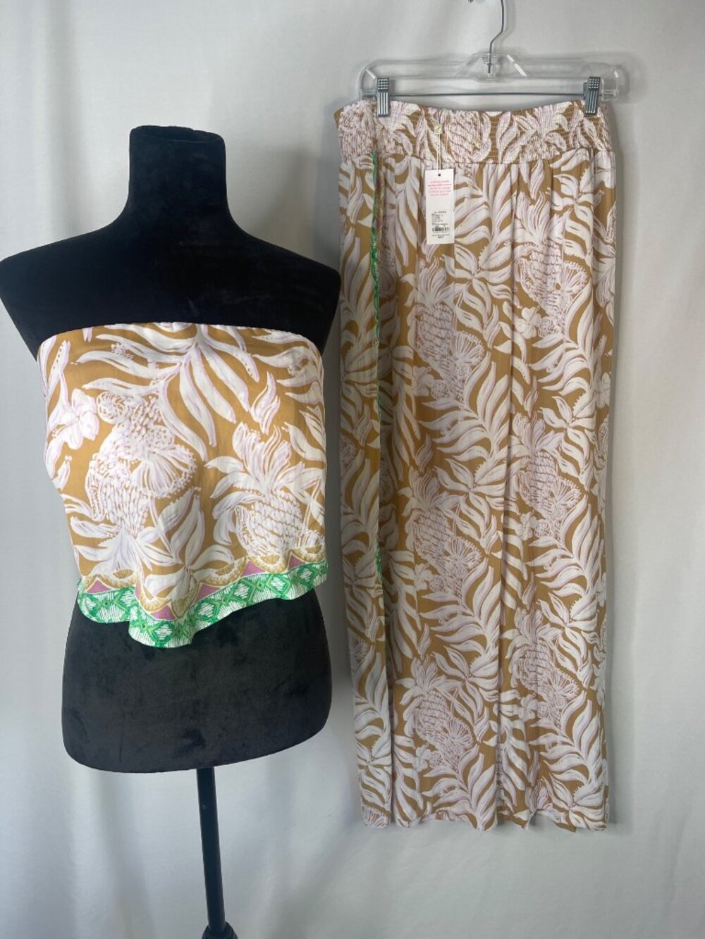 Lilly Pulitzer Octavia Pant Set XL Bon Vivant's Engineered Multi Print NWT